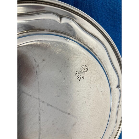 Meriden Brittania Co. Sterling Silver Wine Bottle Coaster  6-" Diam. 107.7 Gram - Picture 4 of 16